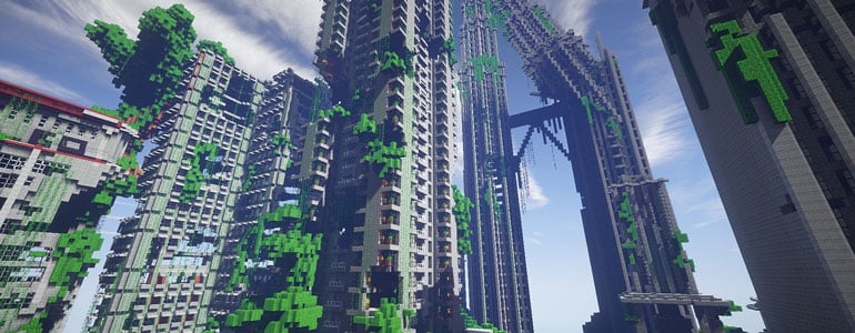 minecraft-green-skyscrapers